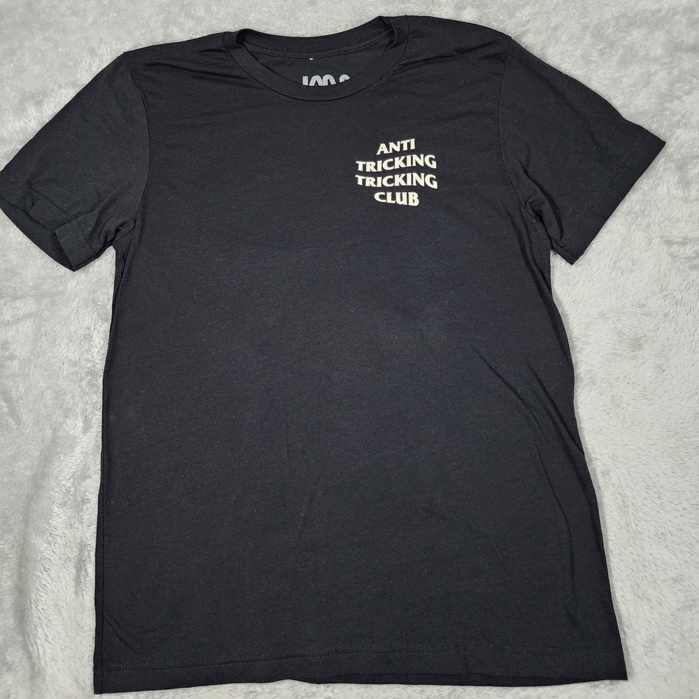 JAM Anti Tricking Club Shirt Mens Medium Graphic Tee Tricking T-Shirt‎
